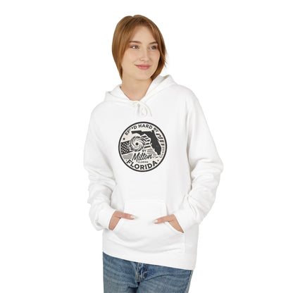 Fleece Hoodie - 'Effed by Milton' Funny Florida Hurricane Design