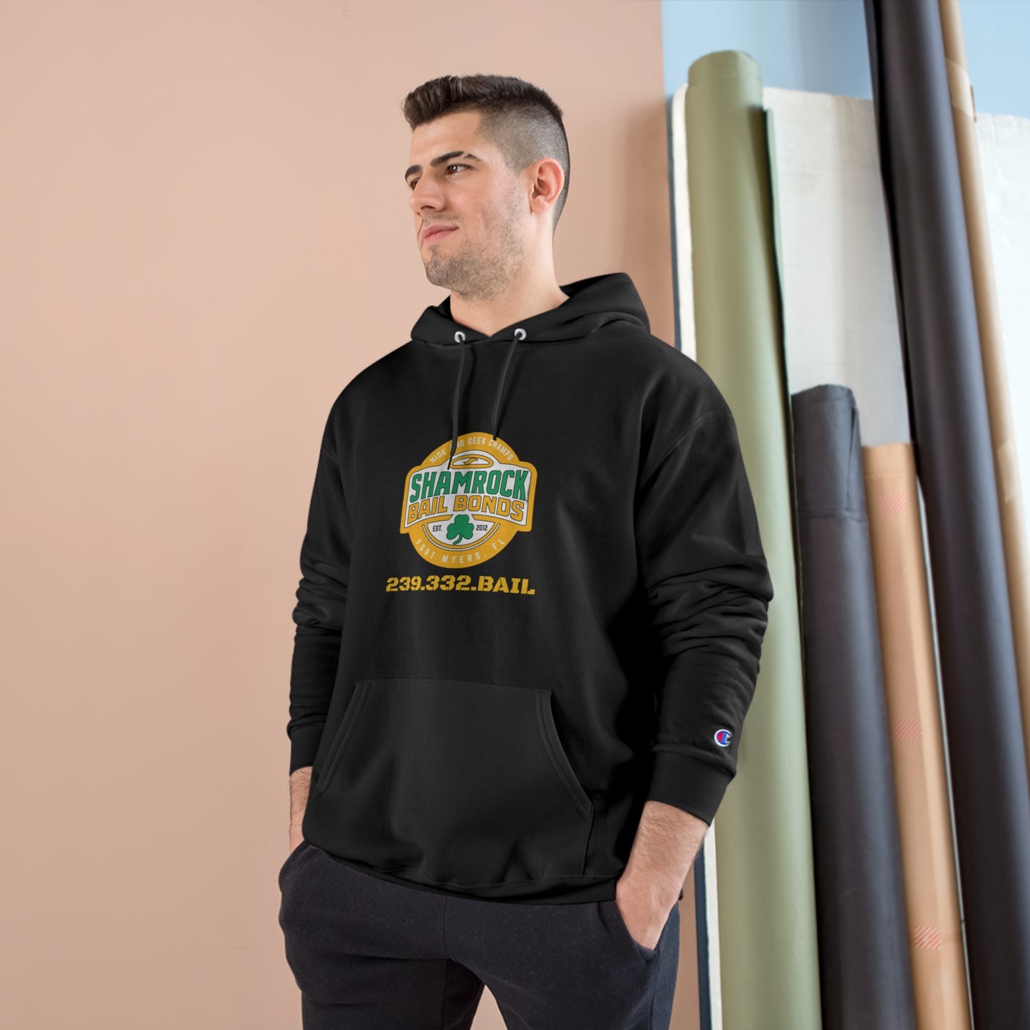 Shamrock Bail Bonds Hide and Seek Champion Hoodie