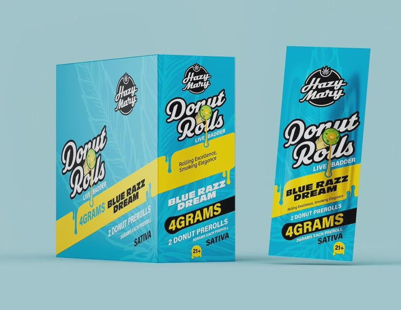 Hazy Mary Donut Rolls Sativa Blue Razz Dream