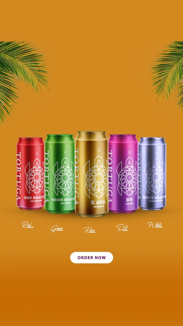 Tortuga Botanical Cans – Kratom, Kava, D9 & Adaptogenic Coffee