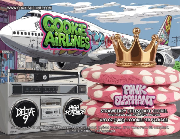 Cookie Airlines Strawberry Cheesecake Cookies 50mg - Cape Coral, FL