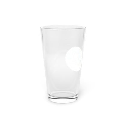 Clear glass tumbler on a white background